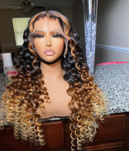13x4 HD lace frontal wig 22in