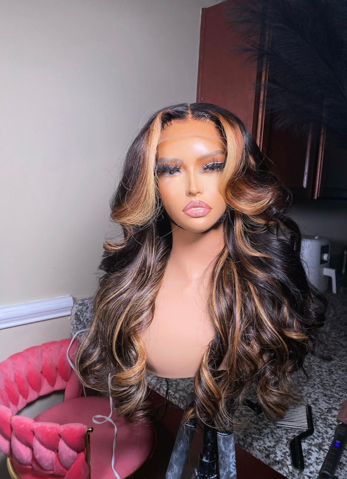 13x4 HD Lace front wig 18 in